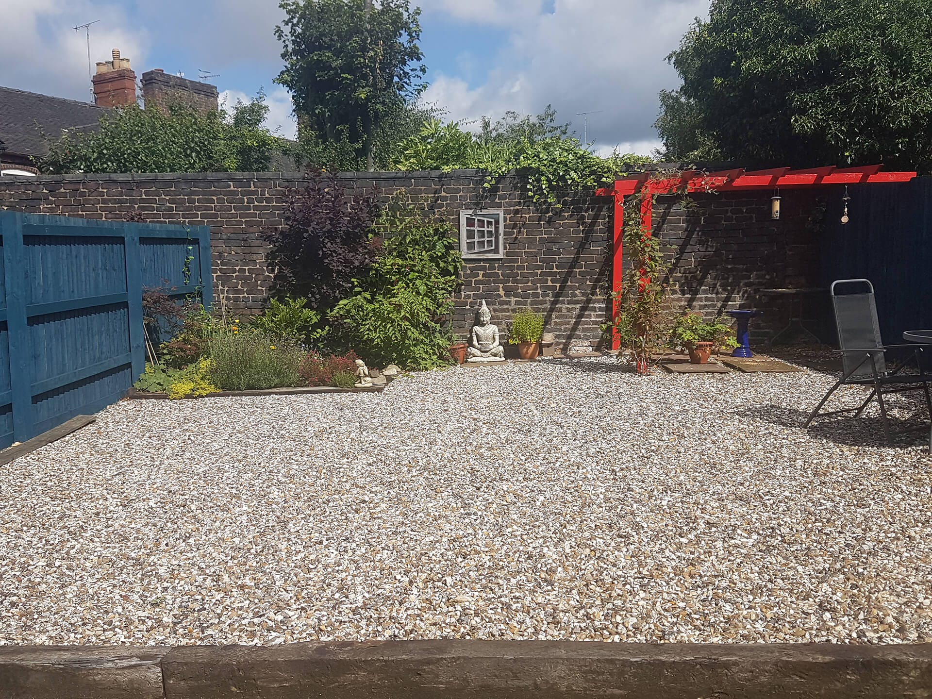 Essential Bodyworks back garden
